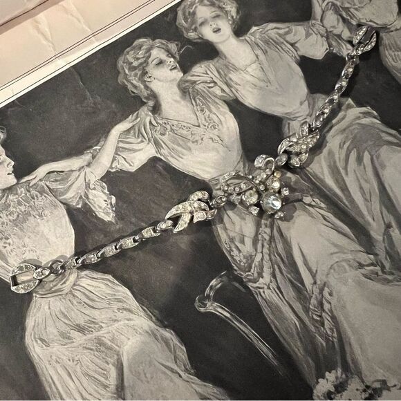 Vintage Rhinestone Bracelet - Picture 1 of 7